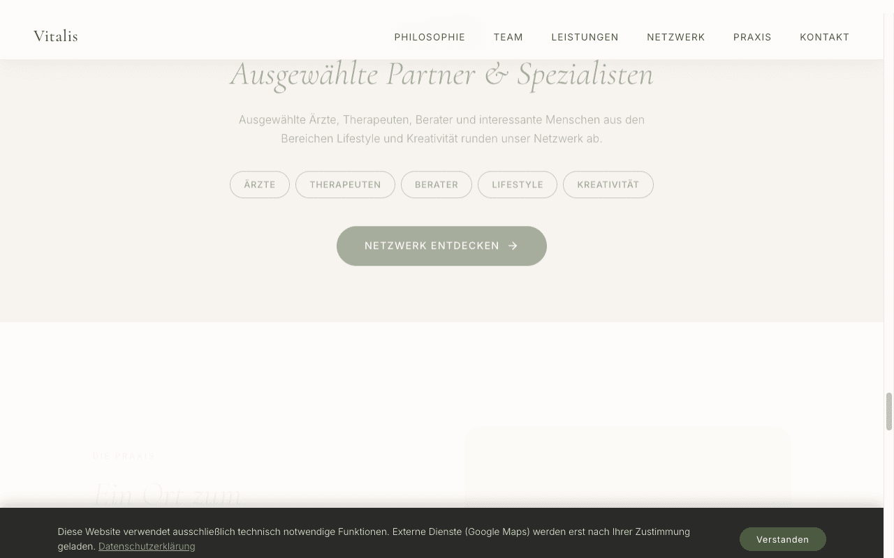 Psychologe – Unterseite 4 der Website